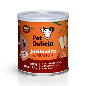 Alimentação Natural para Cães sabor Jardineira de Frango