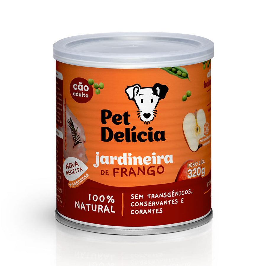 Alimentação Natural para Cães sabor Jardineira de Frango