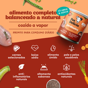 Alimentação Natural para Cães sabor Jardineira de Frango