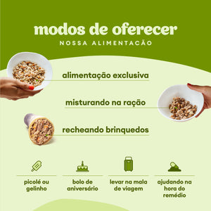 Alimentação Natural para Cães sabor Caçarolinha de Carne