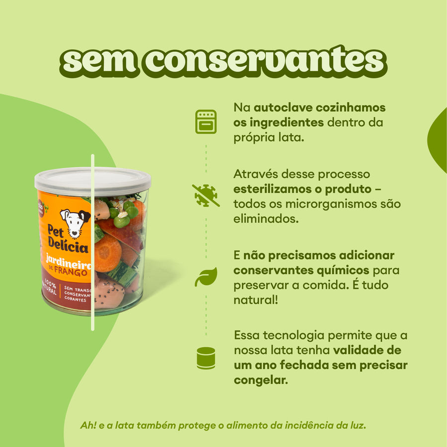 Alimentação Natural para Cães sabor Caçarolinha de Carne