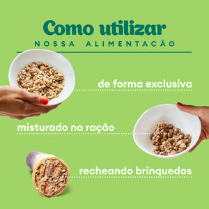 Alimentação Natural para Cães sabor Jardineira de Frango