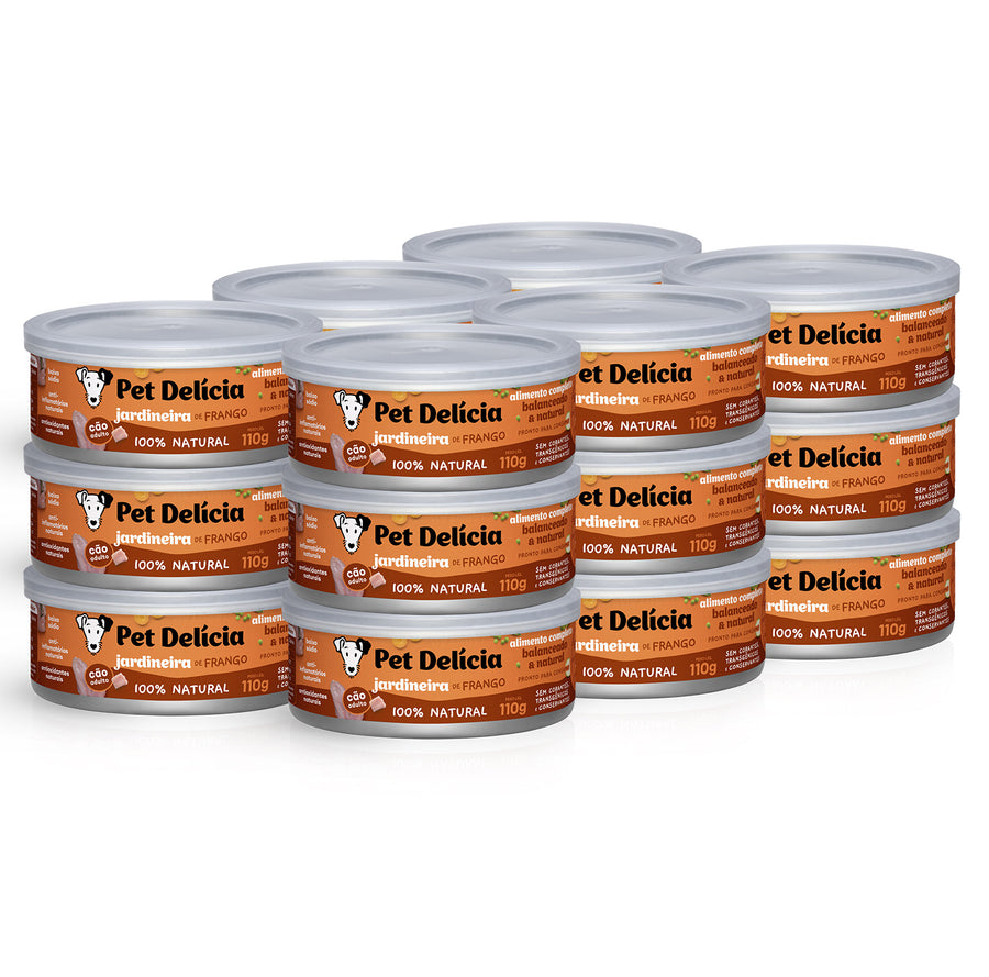 Alimentação Natural para Cães sabor Jardineira de Frango
