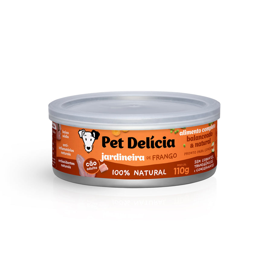 Alimentação Natural para Cães sabor Jardineira de Frango