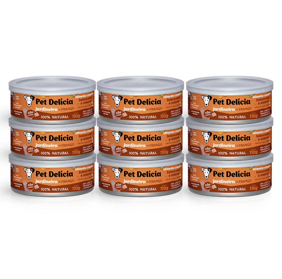 Alimentação Natural para Cães sabor Jardineira de Frango