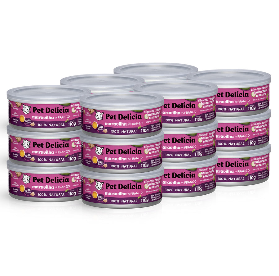 Alimentação Natural para Gatos sabor Maravilha de Frango