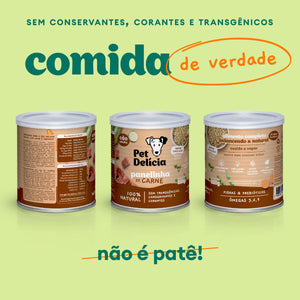 Alimentação Natural para Cães sabor Panelinha de Carne