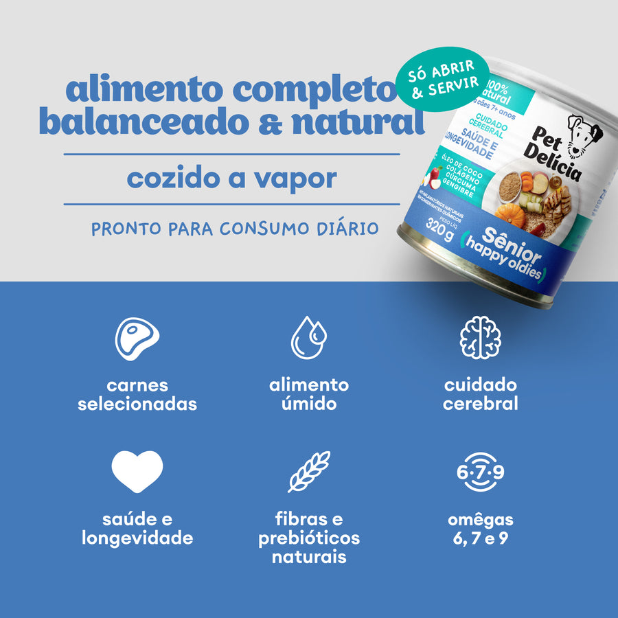 Alimentação Natural Sênior para Cães