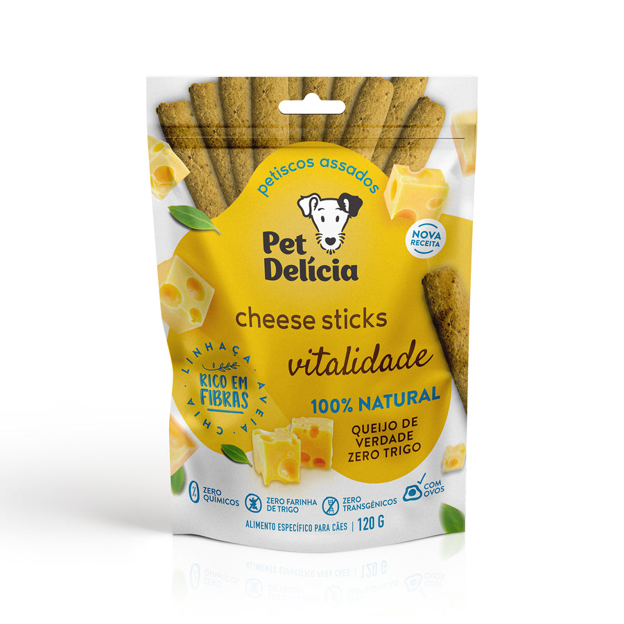 Petisco Cheese Sticks  para cachorros